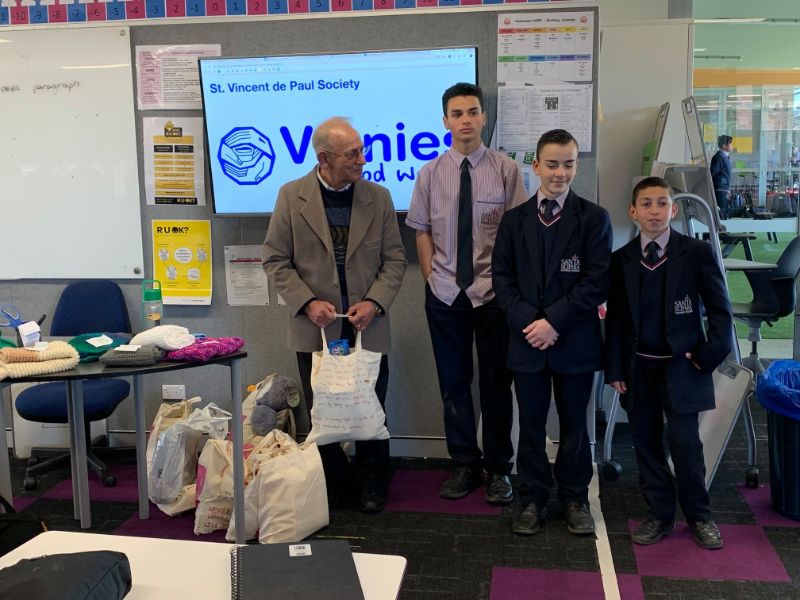 Yr 7 Youth and Culture PIP Donations to St Vincent de Paul Society