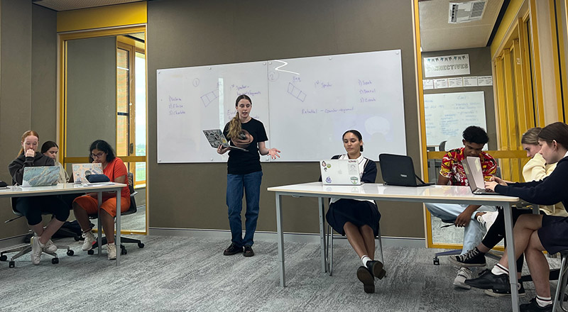 Santa Sophia Catholic College Box Hill students debating
