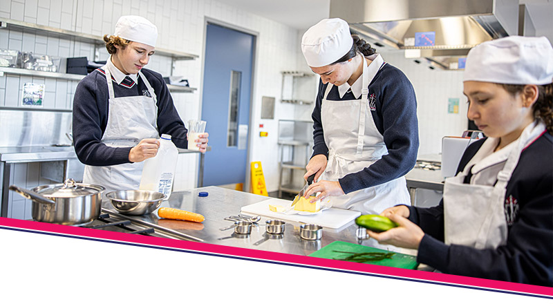 Santa Sophia Catholic College Box Hill students in hospitality setting