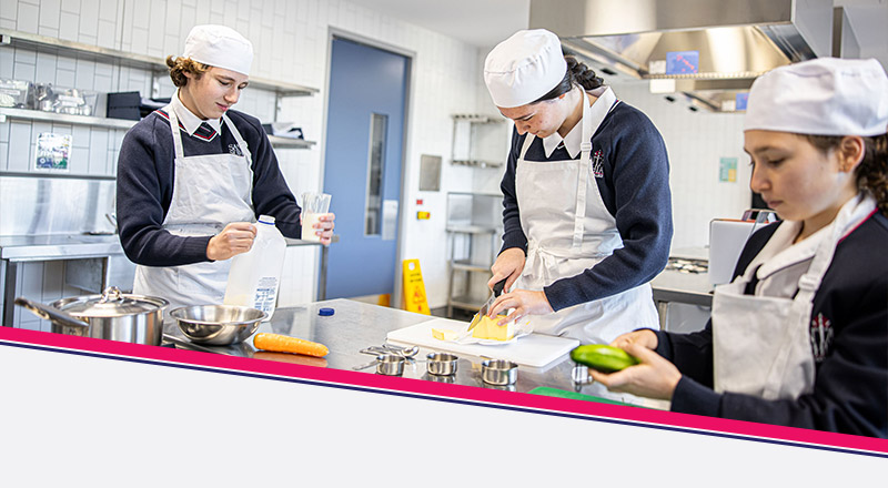 Santa Sophia Catholic College Box Hill students in hospitality setting