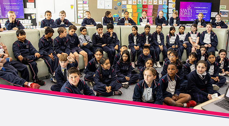 Santa Sophia Catholic College Box Hill students in classroom