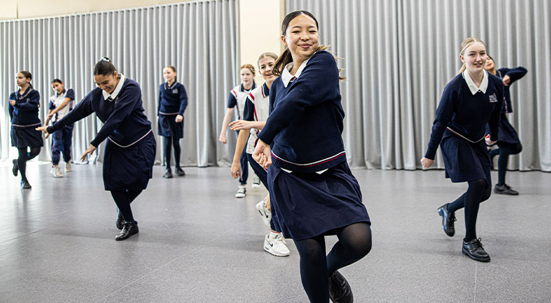 Santa Sophia Catholic College Box Hill students dancing
