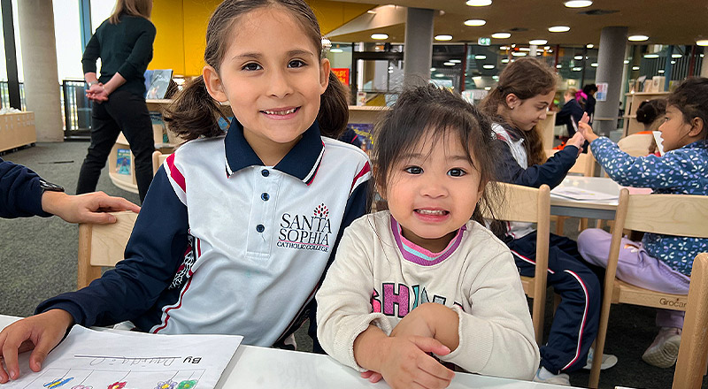 Santa Sophia Catholic College Box Hill Early Learning students