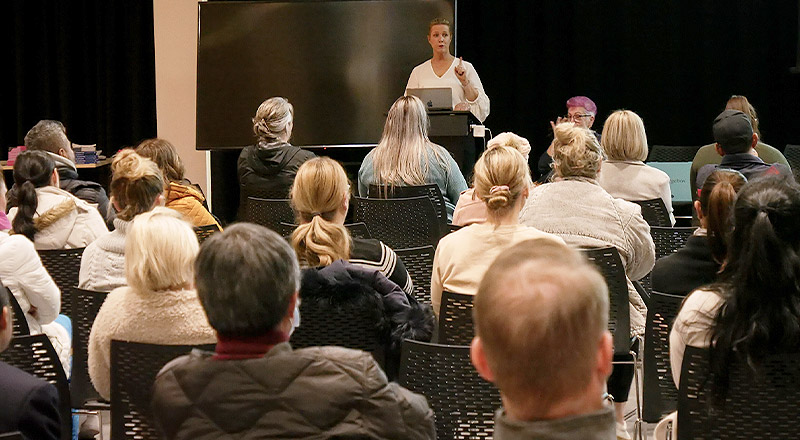Santa Sophia Catholic College Box Hill parents at a parenting seminar
