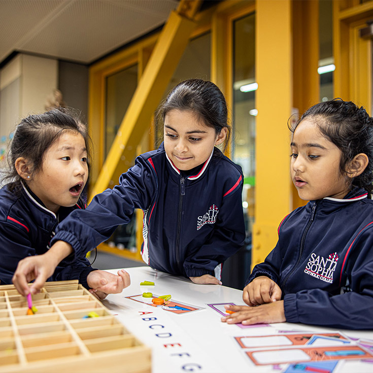 Santa Sophia Catholic College Box Hill students learning