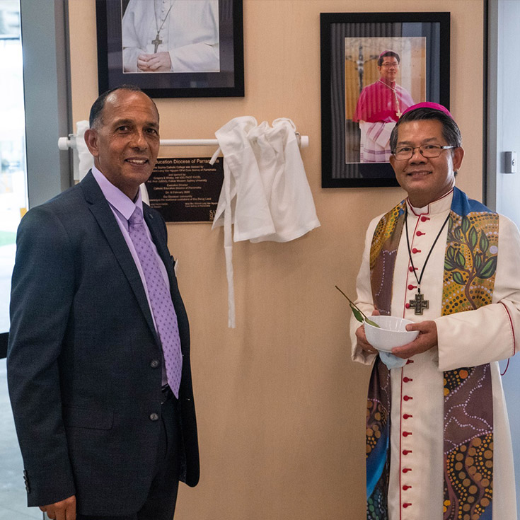 Santa Sophia Catholic College Box Hill campus being blessed and open by the Bishop