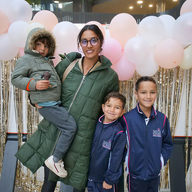 Santa Sophia Catholic College Box Hill mother and students
