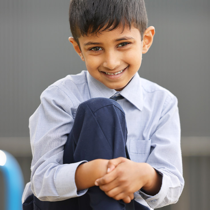 Santa Sophia Catholic College Box Hill student in summer uniform